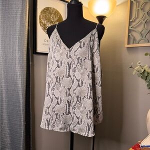 NWOT Express Lined Snake Print Camisole